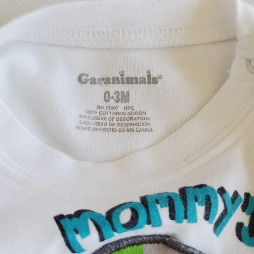 K1313 * Garanimals Mommy's Lil Space Explorer Bodysuit White Size 0-3M